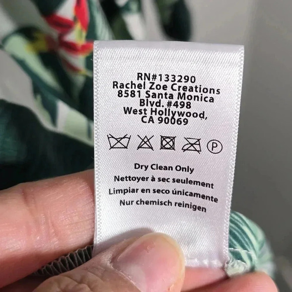 {Rachel Zoe} Curated Monstera Tassel Tie Tropical Long Cover Up Duster - Picture 16 of 16